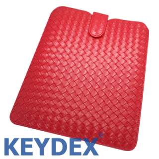 KEYDEX Woven Poly case Pouch cover RED for iPad iPad 2 HP Touchpad 