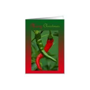  Merry Christmas cayenne peppers Card Health & Personal 