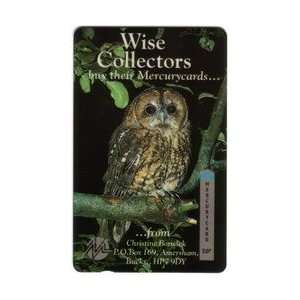 Collectible Phone Card 50p Wise Collectors Photo of Owl on Tree 