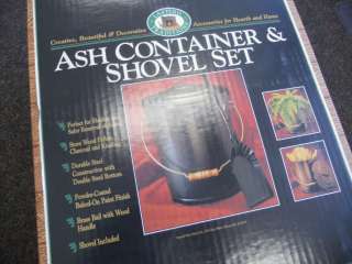 Ash Container & Shovel Set Antique Brass LT1065 (NIB)  