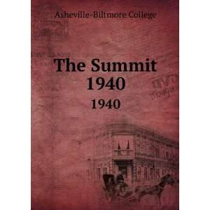  The Summit. 1940 Asheville Biltmore College Books