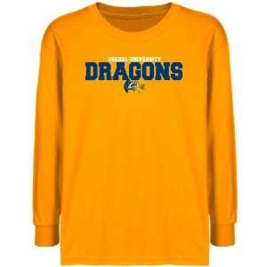  Drexel Dragons Youth Gold University Name Long Sleeve T 