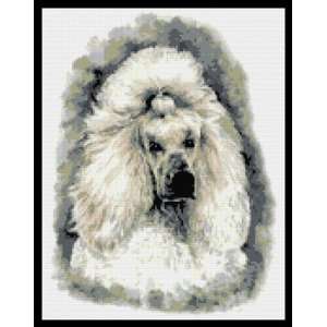  White Poodle Dog Counted Cross Stitch Kit 