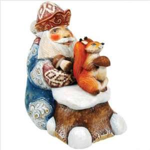 Debrekht 51915 Hand Crafted Save For Winter Santa Statue  