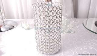 Large Crystal Candle Cylinder / Pillar  Wedding, Event Party Decor 