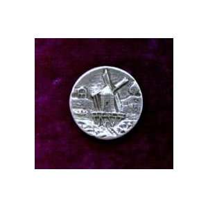  Windmill Pewter Buttons, (card of 4) 11/16 Everything 