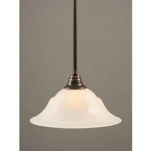 Toltec Lighting 26 53615 Any Stem Pendant with 16 White Marble Glass 
