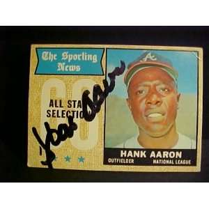 Hank Aaron Atlanta Braves The Sporting News All Star Selection #370 