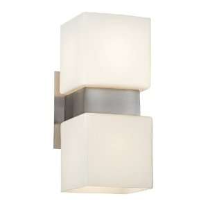  Contemporary Square Up Down 2 Light Sconce