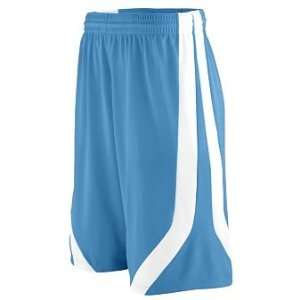  Adult Triple Double Game Short   Columbia and White 
