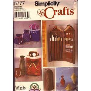  Simplicity 5777 Crafts Sewing Pattern, Gift Wrap Organizer 