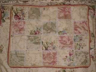 Antique Rose Full Comforter Set Bedding NEW 4 PC Mauve  