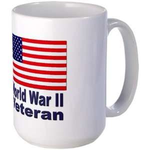  World War II Veteran Military Large Mug by  