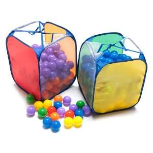   Phthalate Free Play Balls 6 Color w/ 2 FREE Hampers Toys & Games