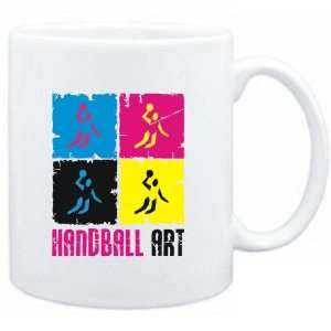  Mug White  Handball Art  Sports