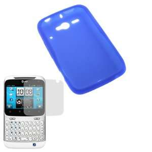  GTMax Clear LCD Screen Protector + Blue Silicone Case For 