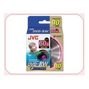 JVC DVD RW 2.8Gb 8cm 60min Spindle 10+FREE Lens Cleaner camcorder mini 