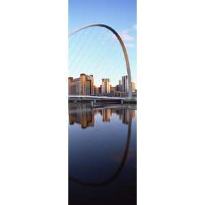  Millennium Bridge and Baltic Arts Centre Reflecting in 