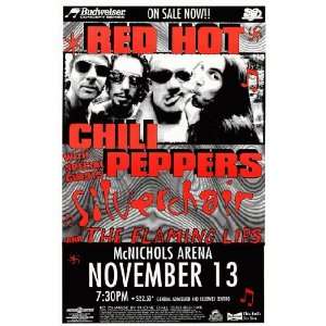  Red Hot Chili Peppers The Concert Poster Denver CO 