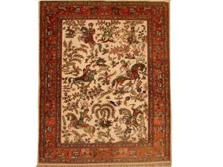 4X6 SILK ON SILK HUNTING DZ RUG  