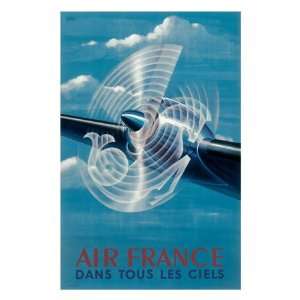  Air France Dans Tous les Ciels, c.1949 Giclee Poster 