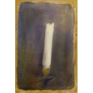  Untitled (Candle), Original Painting, Home Decor Artwork 