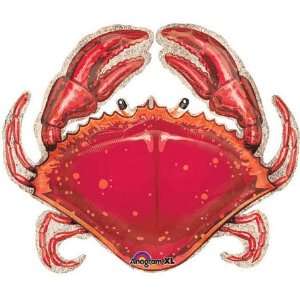  Red Crab Shaped Beach 30 Mylar Balloon Toys & Games
