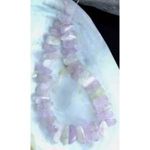  ELEGANT FROSTY KUNZITE BEADS 20 28mm~ 