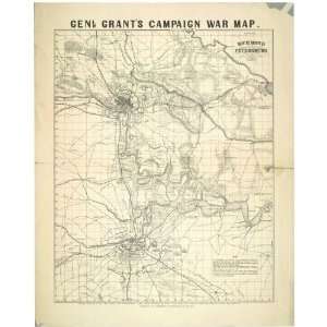  Civil War Map Field note book of Wm. Luce, Eng. of Capt. J 