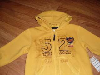 NWT Arizona sweat jacket new Infant Toddler boys outerwear clothing 24 