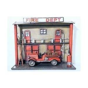  Fire House wall hanging w/truck