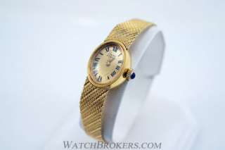 Ladies Lucien Piccard Vintage 14K Gold Wrist Watch Rare  