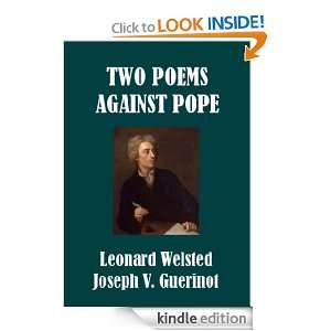 Two Poems Against Pope Leonard Welsted  Kindle Store
