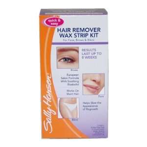 Quick & Easy Hair Remover Wax Strip Kit For Face Eyebrows & Bikini by 