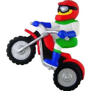 7013 Dirt Bike Racer Personalized Christmas Holiday 