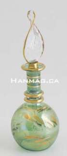 Egyptian Glass Art Perfume Bottle    BB 1549 Green  