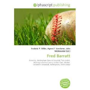  Fred Barratt (9786134223003) Books