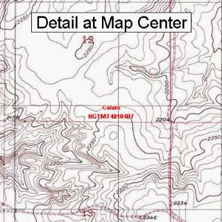  USGS Topographic Quadrangle Map   Calais, Montana (Folded 