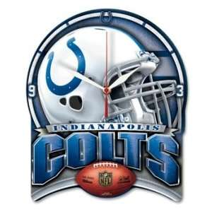  Indianapolis Colts High Def Plaque Style Wall Clock 