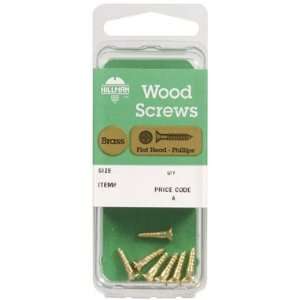    Cd/10 x 20 Hillman Brass Wood Screws (7250)