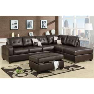  2 Pcs Sectional Sofa F7358 / Espresso