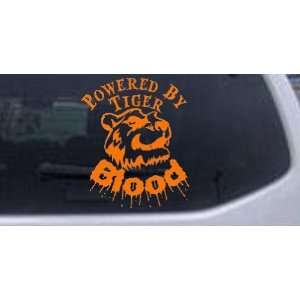 Powered By Tiger Blood Funny Car Window Wall Laptop Decal Sticker 