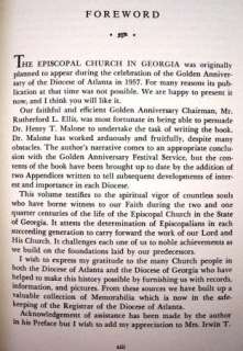 THE EPISCOPAL CHURCH IN GEORGIA 1733 1957 By Henry Thompson Malone 