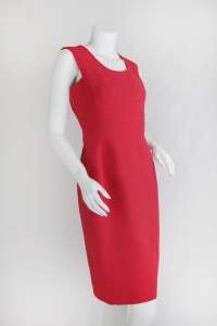  RENTA S/09 Runway Poppy SF Silk Wool Crepe Sheath Dress, US 8, $1790