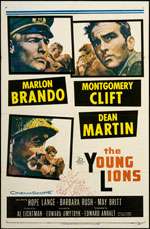 The Young Lions Original U.S. One Sheet Movie Poster  
