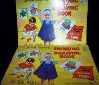 1977 Junior Artists PAINTING & DRAWING BOOK Oversize SC  