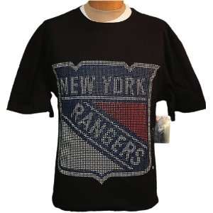  7XL   8XL NHL New York Rangers Black Short Sleeve T shirt 