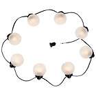 Eight Light String Lights With Frosted Glass Christmas 