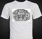 Freemason Masonic 1887 Blockcut NWO Conspiracy all seeing eye T shirt