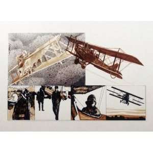  Jim Horan   Wwi Biplane Magnificent Men Print Giclee on 
